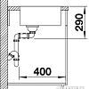Кухонная мойка Blanco Andano 400/400-IF (без клапана-автомата)