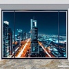 Фотообои Citydecor Ночной город панорама с защитным покрытием 300x254