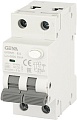 Дифференциальный автомат GEYA GYR9N 1P+N 16A B 6кА 30 мА AC GYR9NMB1630MA