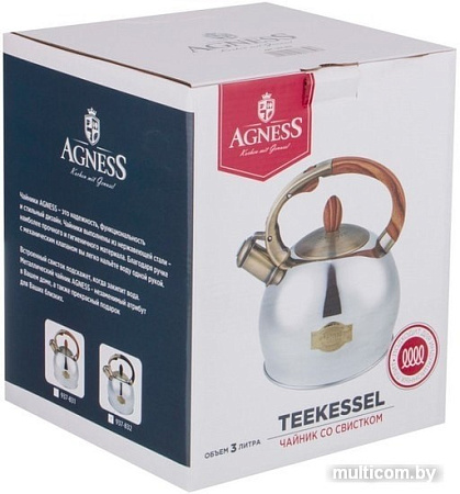 Чайник со свистком Agness 937-832