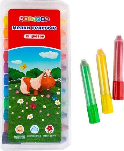 Мел канцелярский Цветик 151421178 (12 цветов)