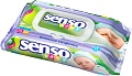 Влажные салфетки Senso Baby Антибактериальные с клапаном (72 шт)