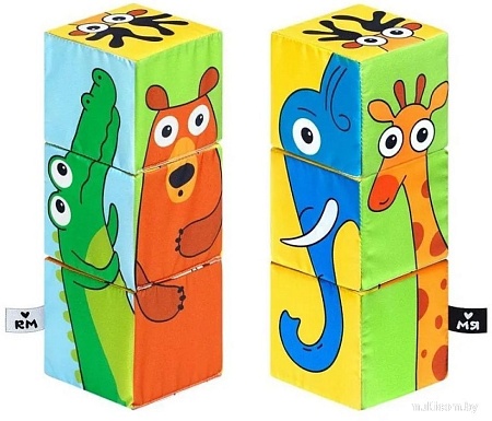 Развивающая игрушка Мяшечки Дикие животные М102