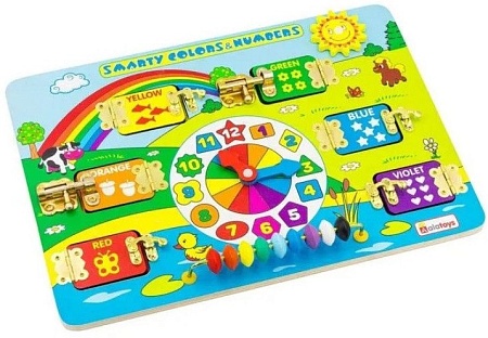 Бизиборд Alatoys Smarty colors & Numbers ВВ501