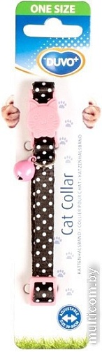 Ошейник Duvo Plus Белые точки 11166/black (черный)
