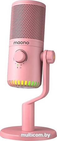 Проводной микрофон Maono DM30 (розовый)