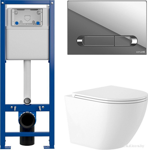 Унитаз подвесной Saniteco KW-9003W + 64110 + S-IN-MZ-VECTOR