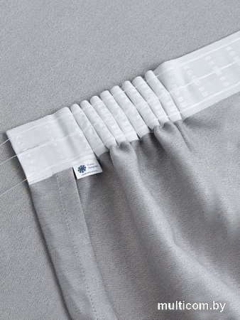 Штора Ника Зварико блэкаут 888250-03 2x2.5 м (светло-серый)