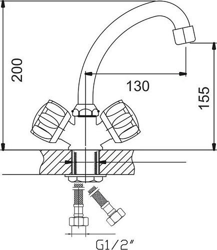 Смеситель Gota Rocio Orio 342310-GOTA