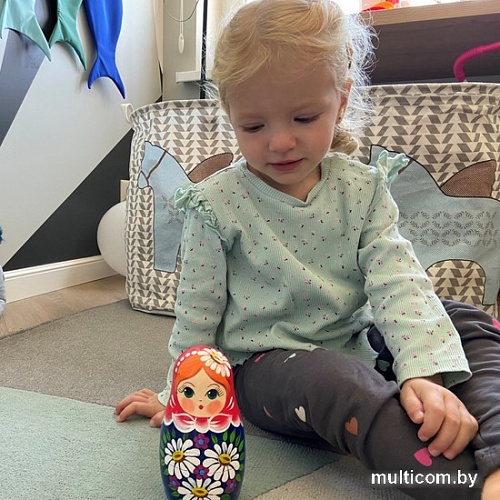 Развивающая игра Брестская Матрешка С букетом ромашек (набор 7 шт)