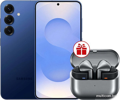 Смартфон Samsung Galaxy S25 SM-S931B 12GB/128GB (синий) и наушники Samsung Galaxy Buds 3 Pro по акции