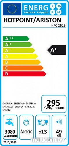 Посудомоечная машина Hotpoint-Ariston HFC 2B19