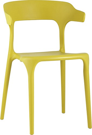 Стул с подлокотниками Stool Group Neo пластик (горчичный)