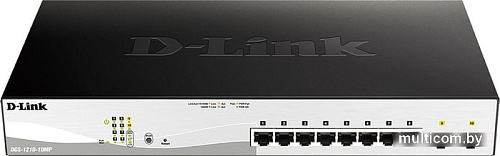 Управляемый коммутатор 2-го уровня D-Link DGS-1210-10MP/F3A