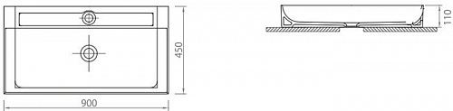 Умывальник Lapino Edge 6490