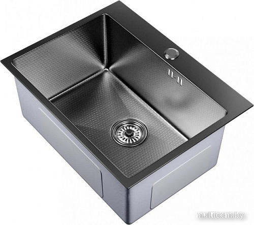 Кухонная мойка Mixline Pro 552933 (черный графит, с сифоном)