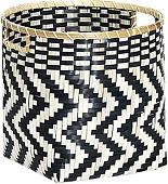 Корзина Natural House Зигзаг DC15M (черный/белый)