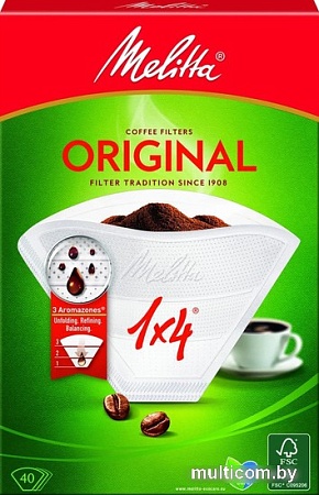 Фильтр для кофе Melitta 1x4-40 Original (белый)