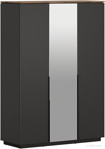 Шкаф распашной BRW San Gimignano SZF3D (антрацитовый/дуб нокс)