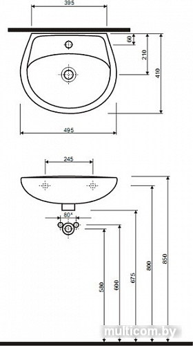 Умывальник Kolo Idol M11150 50x41