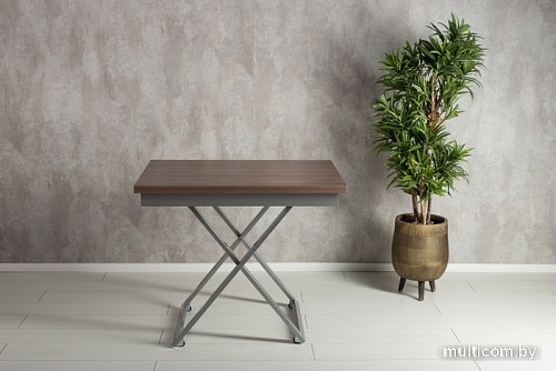 Журнальный столик Levmar Accord D69/S59 (дуб шамони темный/хром)