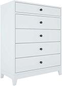 Комод Belux Лектум КД 850x410-5 (198, сосна/белый матовый)