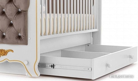 Классическая детская кроватка Nuovita Fulgore Swing (белый)