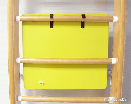 Детский спортивный комплекс Kampfer Helena Ceiling Busyboard (стандарт, натуральный/бизиборд желтый)