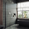Душевая стенка MaybahGlass 89x195 MGD-690-5ш (сатин стекло/хром матовый)