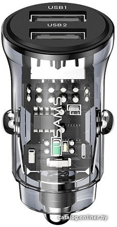 Автомобильное зарядное Usams US-CC162 (черный)