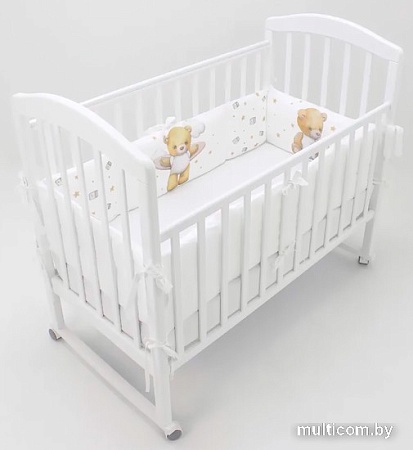 Бампер в кроватку Топотушки Лучик 145 (белый)