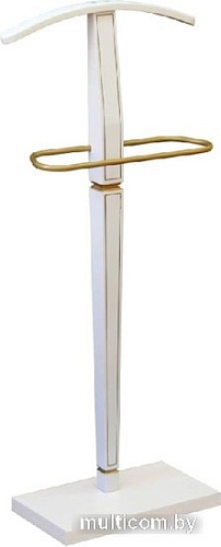 Стойка для одежды Мебелик Васко В 70 (белый ясень/золото)