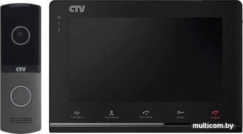 Комплект видеодомофона CTV DP2700IP NG (черный)