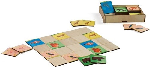 Развивающая игра Paremo Мемори. Животные PE720-84