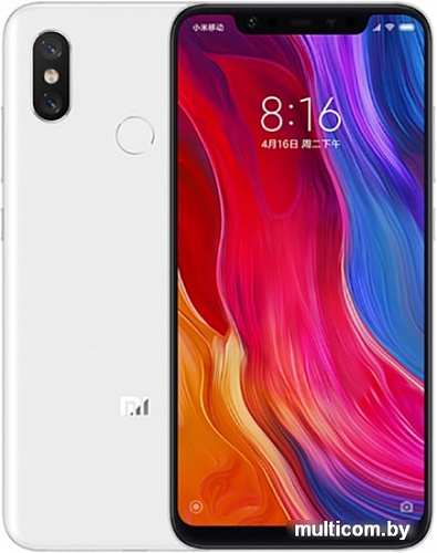 Смартфон Xiaomi Mi 8 6GB/64GB международная версия (белый)