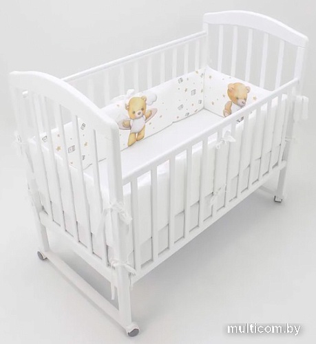 Бампер в кроватку Топотушки Лучик 145 (белый)