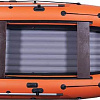 Моторно-гребная лодка KittBoats 370 НДНД (черный/оранжевый)