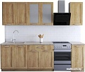 Кухня Хоум Лайн Грация 2000 (дуб небраско натуральный/дуб небраско натуральный)