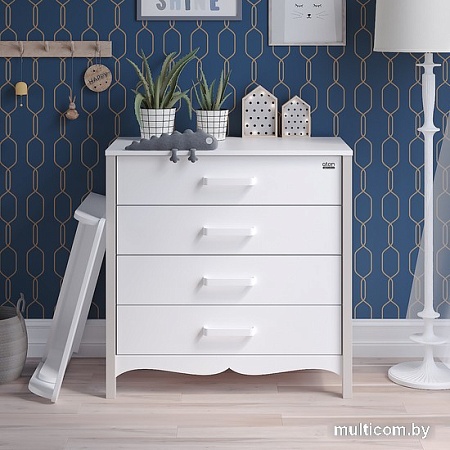 Комод Атон Мебель Felix (белый/кашемир)