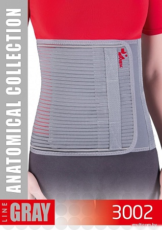 Бандаж абдоминальный MEK 3002 (L, серый)