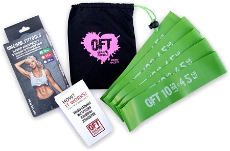 Набор эспандеров Original FitTools 10 Lbs FT-PP10