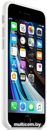 Чехол Apple Silicone Case для iPhone SE (белый)