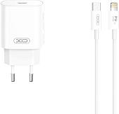 Сетевое зарядное XO CE25 Lightning (белый)
