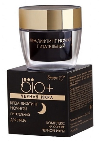 Белита-М Крем BIO+ черная икра лифтинг ночной питательный 45 г