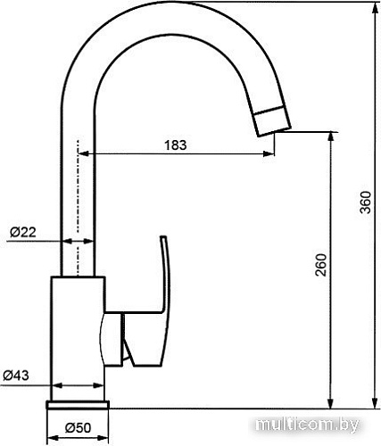 Смеситель Ahti Mikkeli MK101011