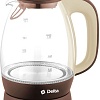 Чайник Delta DL-1203 (коричневый/бежевый)