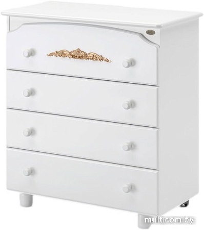 Детский комод Nuovita Furore (белый)
