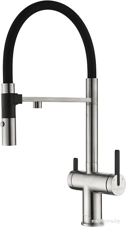 Смеситель Paulmark Gravity Gr213888-BS (стальной/нержавеющая сталь)