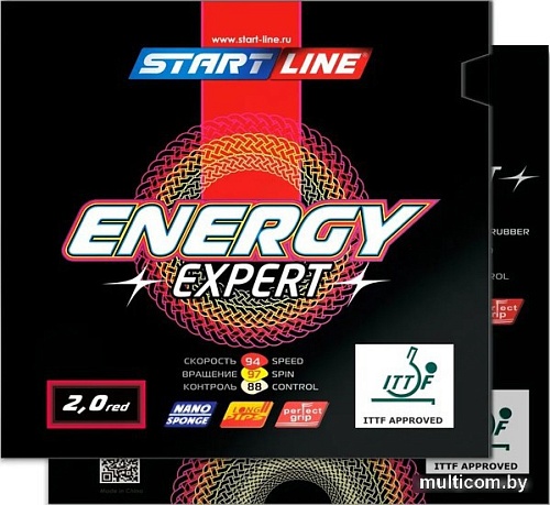 Накладка на ракетку Start Line Energy Expert 2.0 (красная)