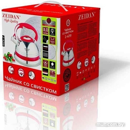 Чайник со свистком ZEIDAN Z-4219